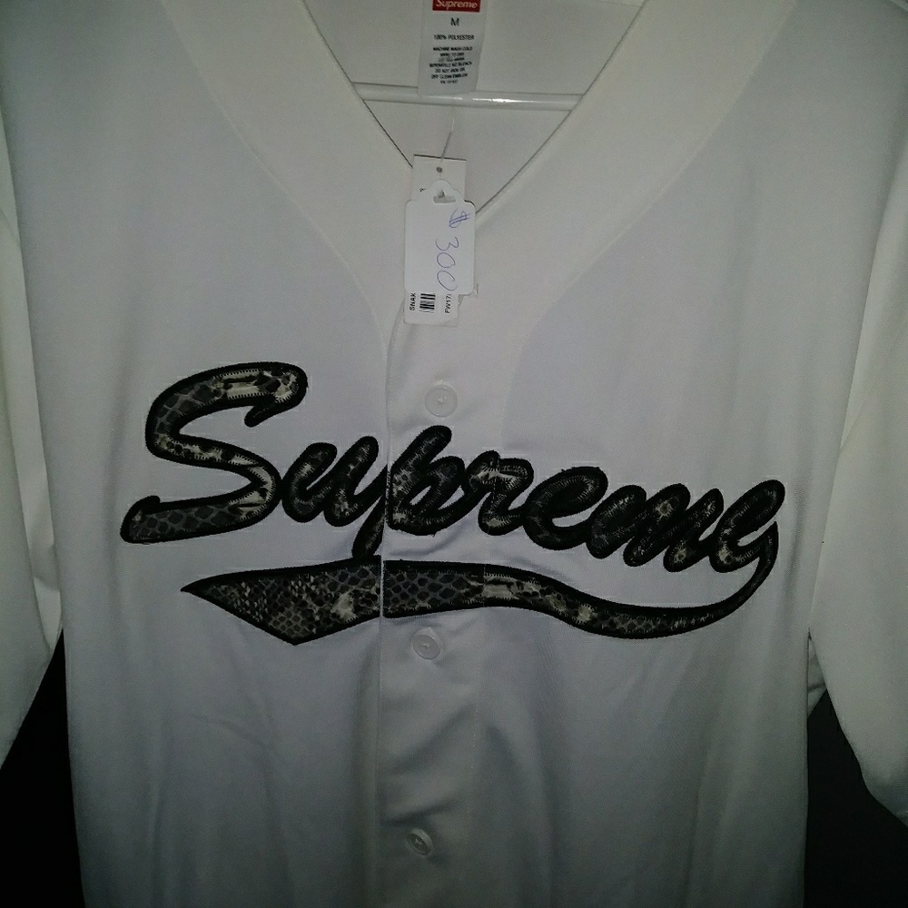 Snake Script Supreme Baseball Jersey